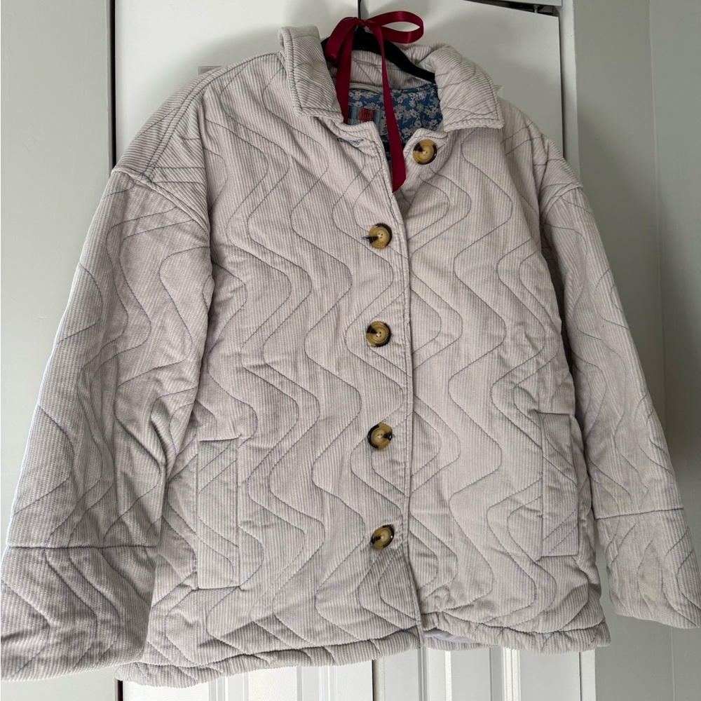 NWOT khaki patterned corduroy urban outfitters jacket